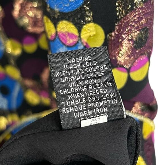 Anna Sui for Target Multicolor Metallic Geometric Print Sleeveless Mini Dress 9 - Picture 5 of 6